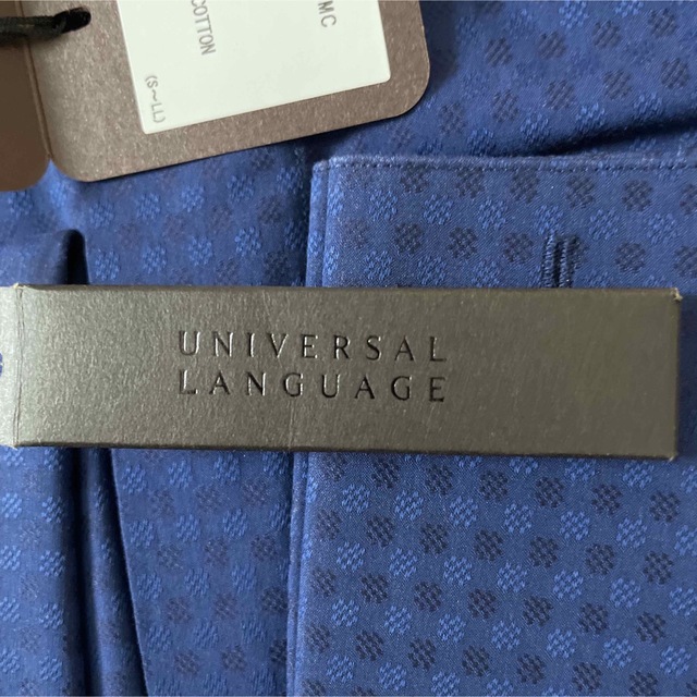 THE SUIT COMPANY(スーツカンパニー)のアルビニ社生地使用ユニバーサルランゲージ長袖ウイングカラードレスシャツ新品M メンズのトップス(シャツ)の商品写真