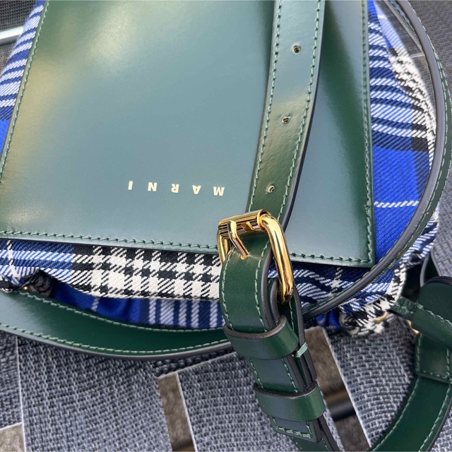 【新品同様】MARNI マルニ ガセット タータンチェック ショルダー