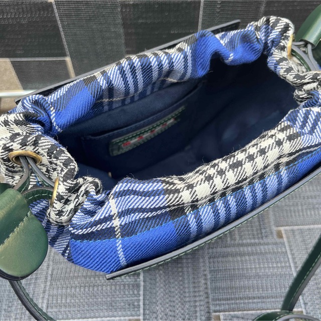【新品同様】MARNI マルニ ガセット タータンチェック ショルダー