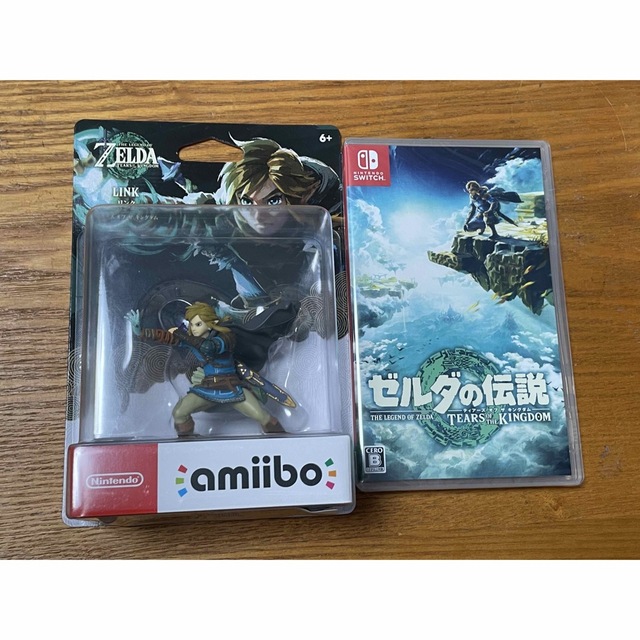 新品 ゼルダの伝説 ティアーズ オブ ザ キングダム amiibo リンクセット-