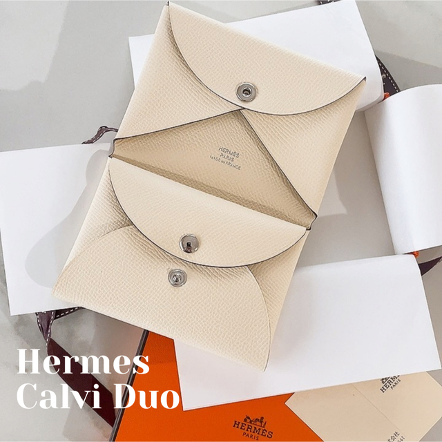 正価Hermes - 新品未使用 エルメス カードケース カルヴィ デュオ ...