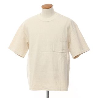 オーラリー(AURALEE)の【中古】オーラリー AURALEE コットンリネン 半袖 クルーネック Ｔシャツ ベージュ【サイズ4】【メンズ】(Tシャツ/カットソー(半袖/袖なし))