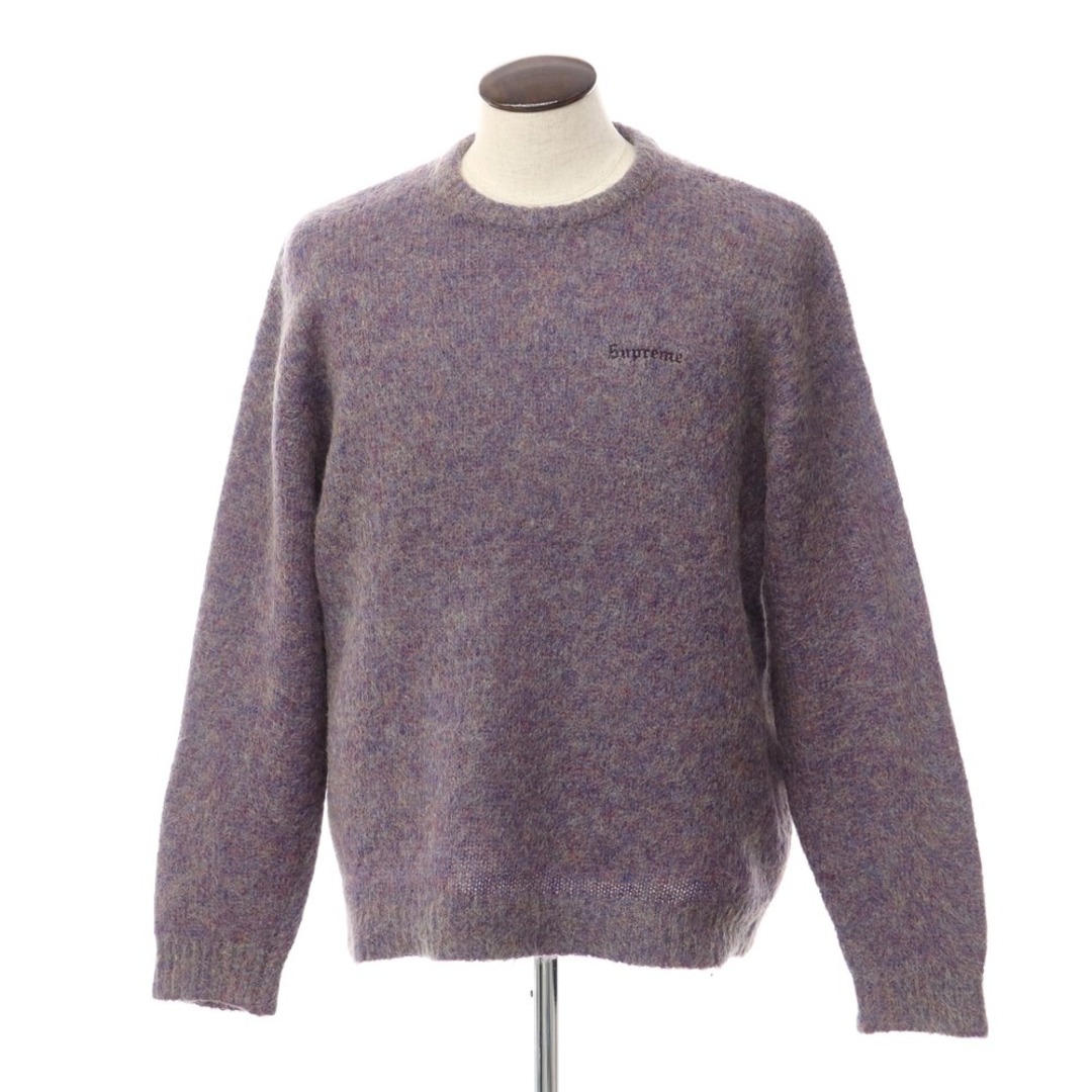 ブランドSupremeシュプリーム Supreme 2022年秋冬 Mohair Sweater ナイロンモヘヤウール クルーネック ニット パープル系【サイズXL】【メンズ】