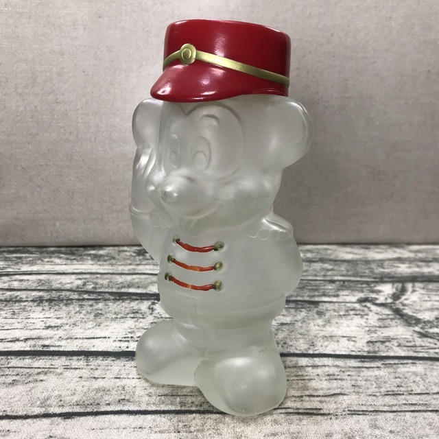 Disney - WDP レトロ ディズニー ミッキーマウス ガラス製 貯金箱
