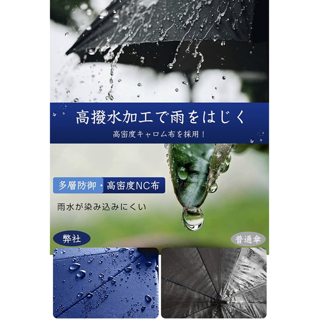 折りたたみ傘 折り畳み傘 ワンタッチ 自動開閉  梅雨対策 収納ポーチ 撥水加工 メンズのファッション小物(傘)の商品写真