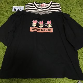 ミニーマウス(ミニーマウス)の160 リッカリッカ　ミニー　Tシャツ(Tシャツ/カットソー)