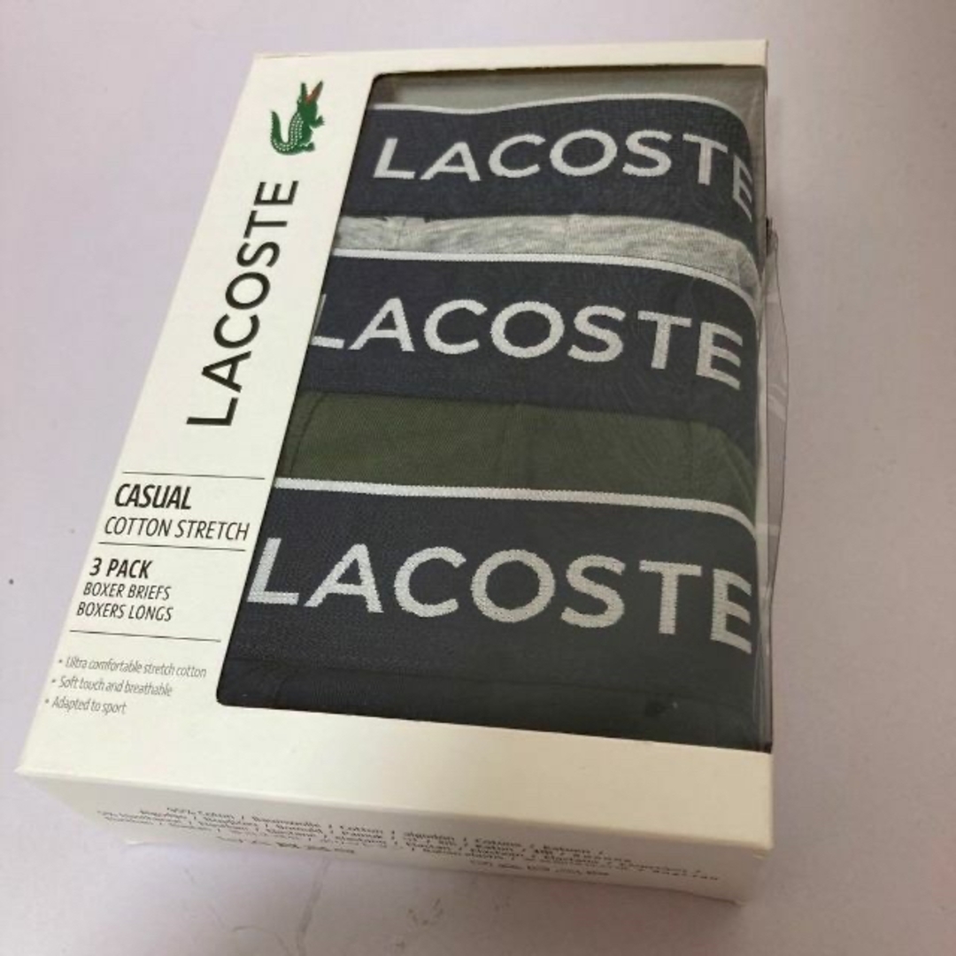 ※訳あり　新品　LACOSTE　ラコステ　ボクサー　パンツ 3枚セット Sサイズ