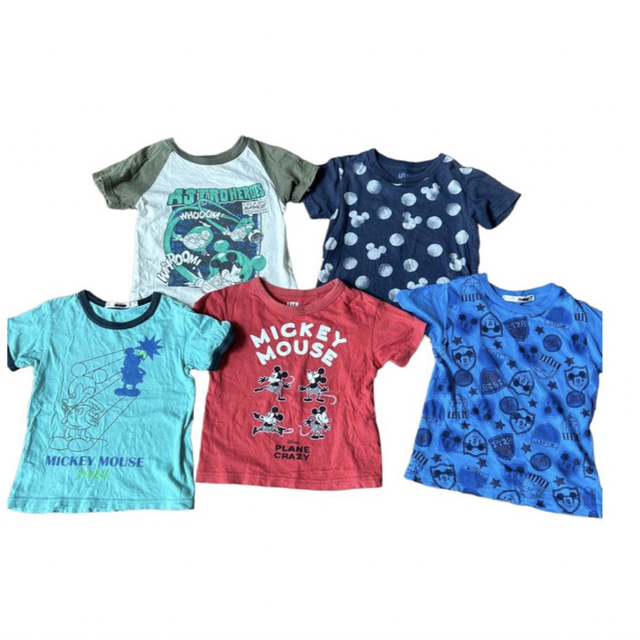 UNIQLO ミッキー半袖Tシャツ　　100cm キッズ/ベビー/マタニティのキッズ服男の子用(90cm~)(Tシャツ/カットソー)の商品写真