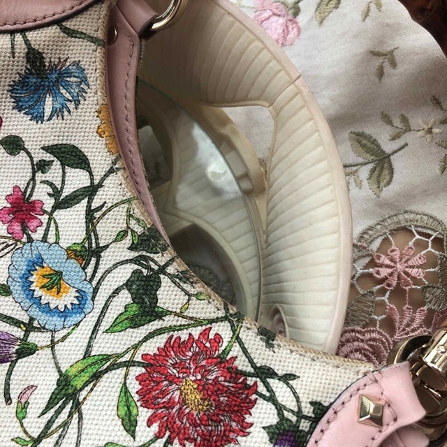 Gucci - グッチ ハンドバッグ バンブー フローラ スタッズの通販 by