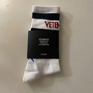 VETEMENTS ヴェトモン　reebok  靴下 コラボ ソックス ホワイト(ソックス)