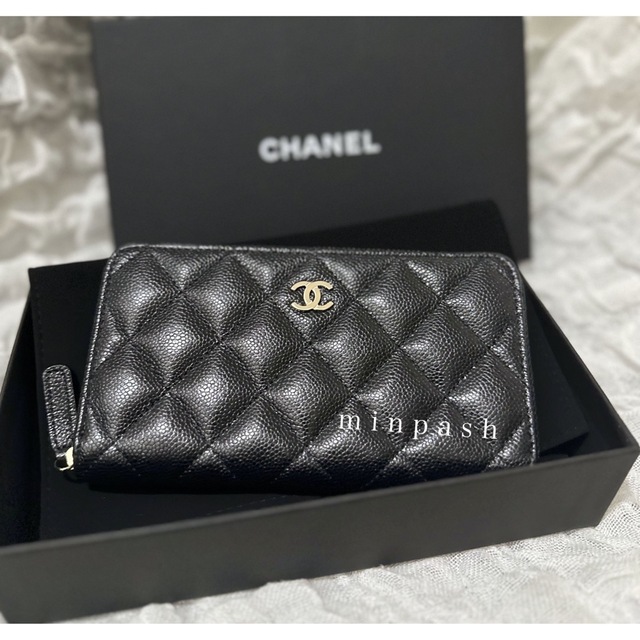 CHANEL(シャネル)のCHANEL ♡ レア❣️スモールジップウォレット BLACK レディースのファッション小物(財布)の商品写真