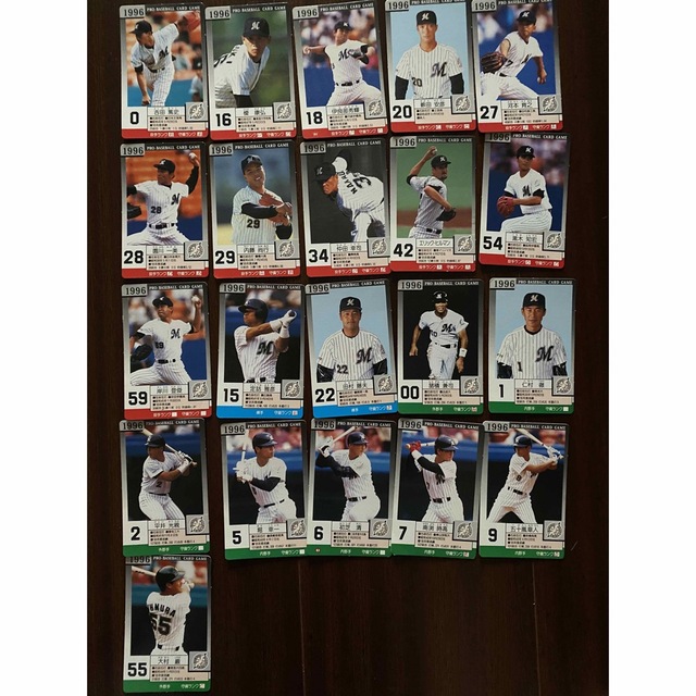 【21枚】タカラ：プロ野球カードゲーム：1996年：千葉ロッテマリーンズ：NPB