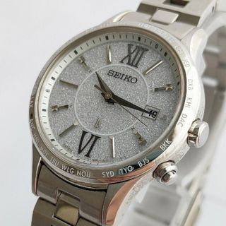 SEIKO - 稼働品 ルキア LUKIA ラメ文字盤 ソーラー電波時計 SEIKO