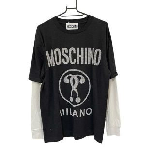 モスキーノ(MOSCHINO)のモスキーノ 長袖Tシャツ サイズI46 S美品 (Tシャツ/カットソー(七分/長袖))