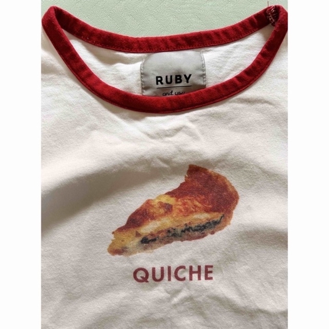RUBY AND YOU(ルビー アンド ユー)のRuby and you quicheTシャツ レディースのトップス(Tシャツ(半袖/袖なし))の商品写真