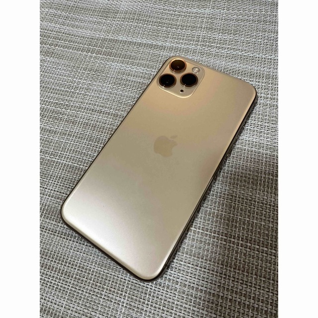 Apple(アップル)のsimフリー iPhone11 Pro 64GB ゴールド 美品 スマホ/家電/カメラのスマートフォン/携帯電話(スマートフォン本体)の商品写真