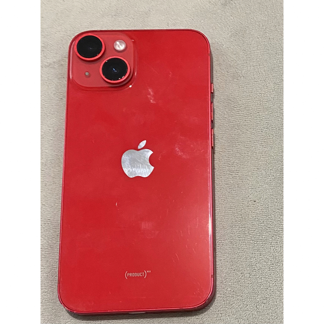 Apple(アップル)のiPhone 14(PRODUCT) RED 256 GB SIMフリー スマホ/家電/カメラのスマートフォン/携帯電話(スマートフォン本体)の商品写真