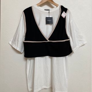 シマムラ(しまむら)の新品タグ付き　しまむら　ビスチェ　Tシャツ　セット　4L(シャツ/ブラウス(長袖/七分))