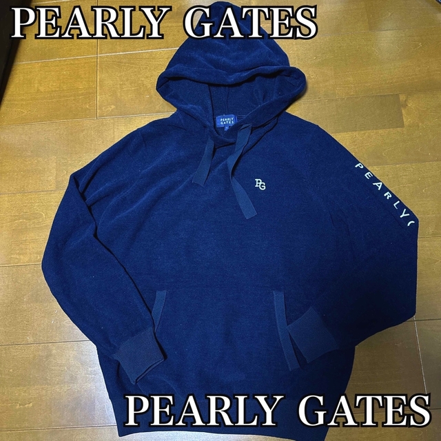 PEARLY GATES - PEARLY GATES☆ パイル編みニットフーディプルオーバー