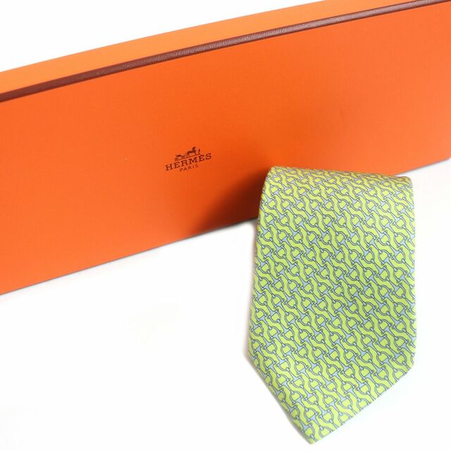 良品□HERMES/エルメス ホースビット 金具 総柄 シルク100% シルク
