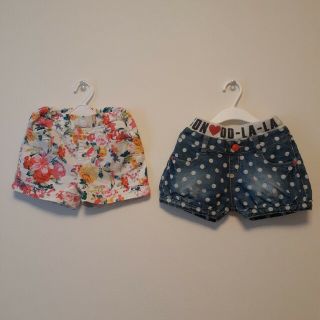 ネイビー(NAVY)の子供のショートパンツセット(パンツ/スパッツ)