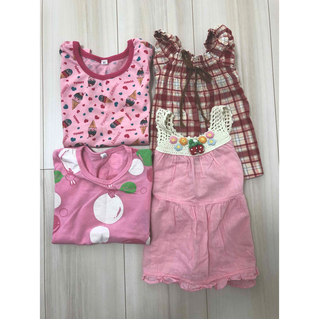 半袖Tシャツチュニック 4枚セット　まとめ　80 キッズ/ベビー/マタニティのベビー服(~85cm)(Ｔシャツ)の商品写真