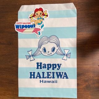 ハレイワ(HALEIWA)のハワイ限定 ハッピーハレイワ 防水ステッカー シール 波 ワイプアウト(シール)