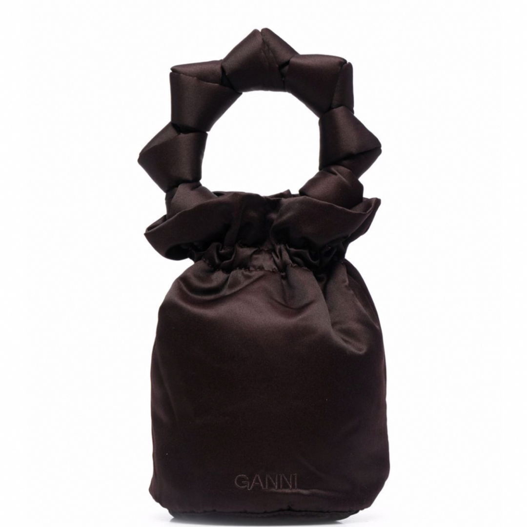 正規品/新品 美品 GANNI(ガニー) Borse ノットディテールミニバッグ