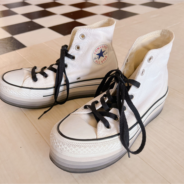 CONVERSE - 厚底コンバース 23.5cmの通販 by P_ROCKs shop｜コンバース