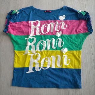 ロニィ(RONI)のRONI 配色 ロゴ カットソー(Tシャツ/カットソー)