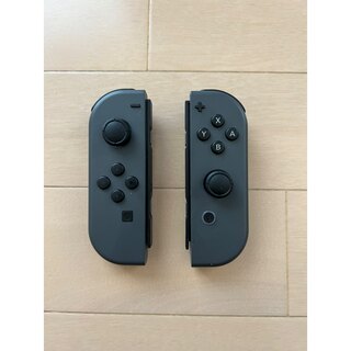 Nintendo Switch - 純正品　Switch ジョイコン　グレー　左右　国内正規品