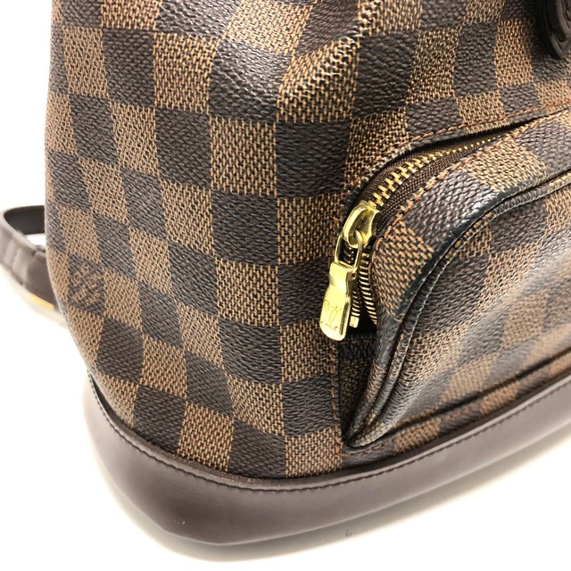 LOUIS VUITTON(ルイヴィトン)のルイヴィトン LOUIS VUITTON モンスリMM SPオーダー ダミエ バックパック カバン リュックサック ダミエキャンバス ブラウン レディースのバッグ(リュック/バックパック)の商品写真