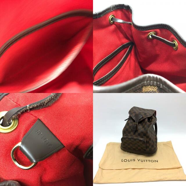 LOUIS VUITTON(ルイヴィトン)のルイヴィトン LOUIS VUITTON モンスリMM SPオーダー ダミエ バックパック カバン リュックサック ダミエキャンバス ブラウン レディースのバッグ(リュック/バックパック)の商品写真