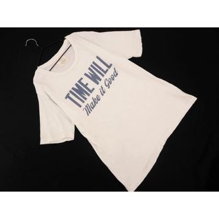 アングリッド(Ungrid)のUngrid アングリッド プリント Tシャツ sizeF/白 ■◆ レディース(Tシャツ(半袖/袖なし))