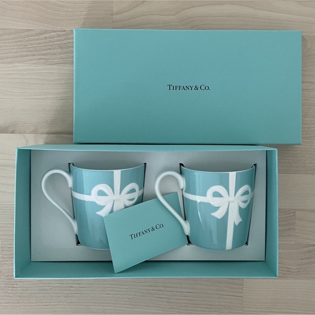 ティファニー TIFFANY&Co.  ペアマグカップ ブルーリボン