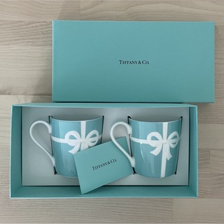 ティファニー(Tiffany & Co.)のティファニー　ブルーリボン　ペアマグカップ(グラス/カップ)