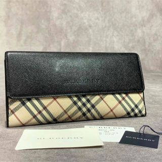 バーバリー(BURBERRY)の未使用 BURBERRY バーバリー 長財布 ノバチェック キャンバス レザー(財布)