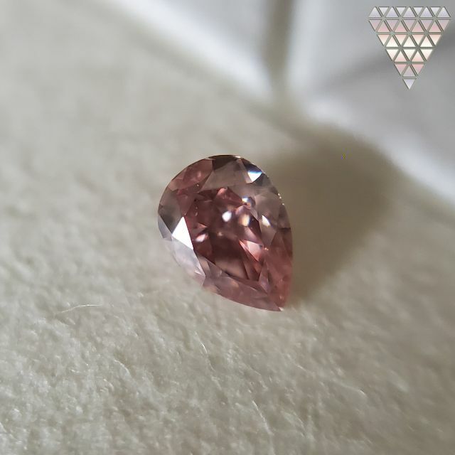 0.052 ct FANCY DEEP PINK SI1 天然 ピンク ダイヤモ レディースのアクセサリー(リング(指輪))の商品写真