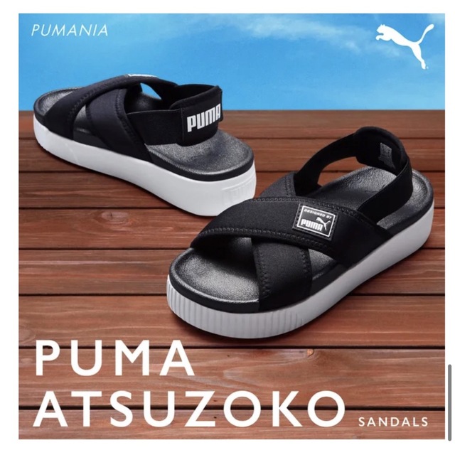 PUMA(プーマ)の【ほぼ新品】PUMA スノーマンコラボ プラットフォームサンダル　目黒蓮モデル レディースの靴/シューズ(サンダル)の商品写真