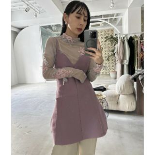 アメリヴィンテージ(Ameri VINTAGE)の専用 AMERI PEPLUM FLARE BUSTIER KNIT(Tシャツ(半袖/袖なし))