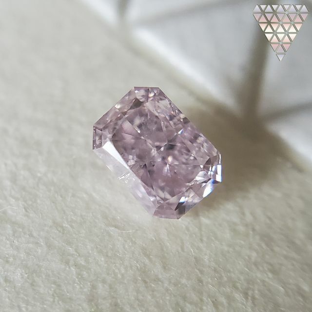 0.204 ct FANCY LIGHT PURPLE PINK ダイヤモンド レディースのアクセサリー(リング(指輪))の商品写真