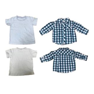 オールドネイビー(Old Navy)のYシャツとTシャツのセット　70(シャツ/カットソー)