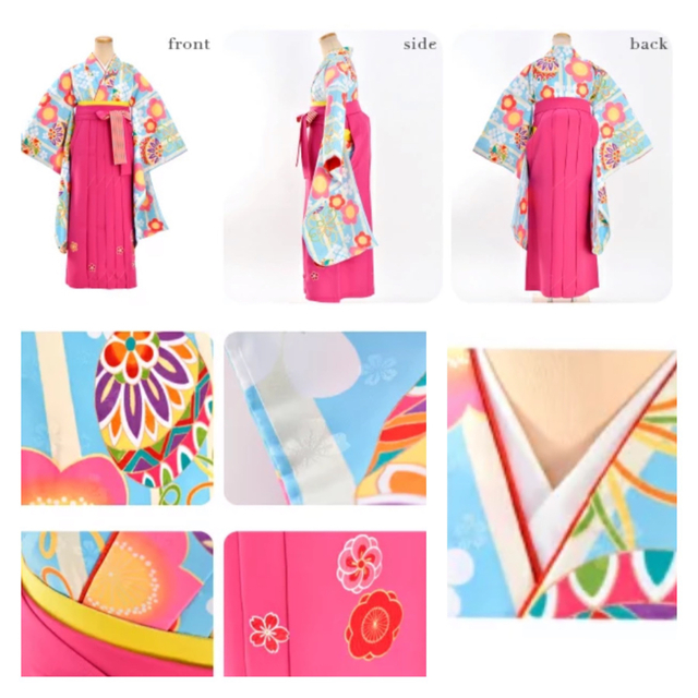 髪飾りつき♡新品&美品♡小町kids★着物&袴&着付け11点set★小学生卒業式 髪飾りつき♡新品&美品♡小町kids★着物&袴&着付け11点set★小学生卒業式