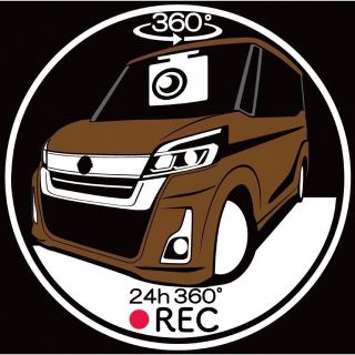 日産　デイズルークス　ハイウェイスター　ドライブレコーダー　ドラレコ　ステッカー(車外アクセサリ)