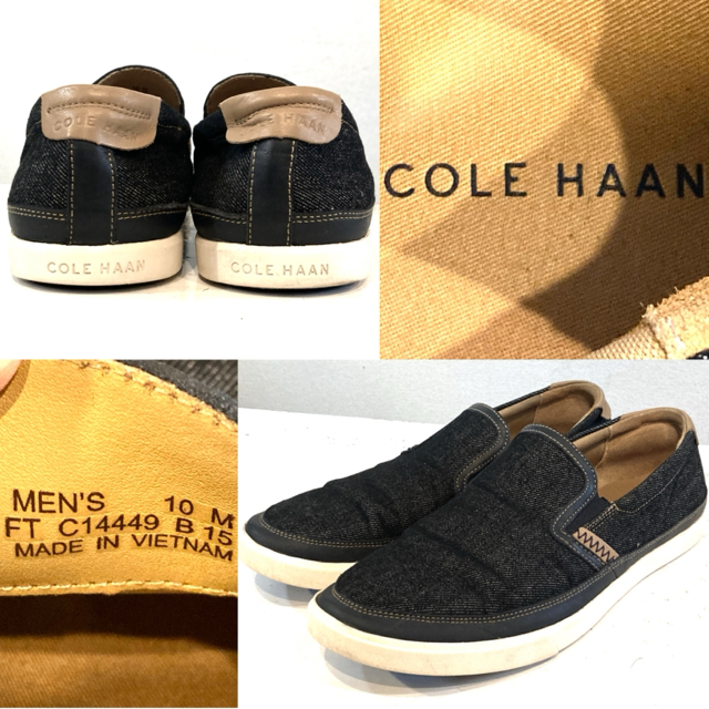 Cole Haan(コールハーン)のCOLE HAAN★ドライビングシューズ★本革★デニム★コールハーン★定価2万円 メンズの靴/シューズ(スリッポン/モカシン)の商品写真