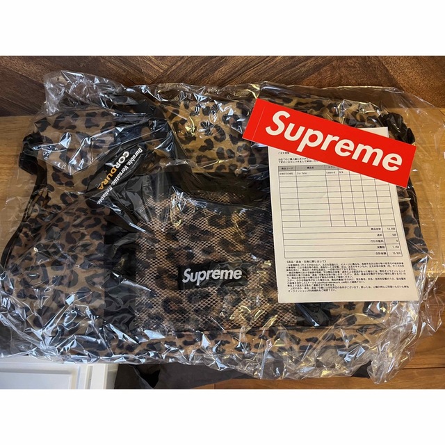 メンズ20fw aw Supreme Zip Tote Bag レオパードバック　新品