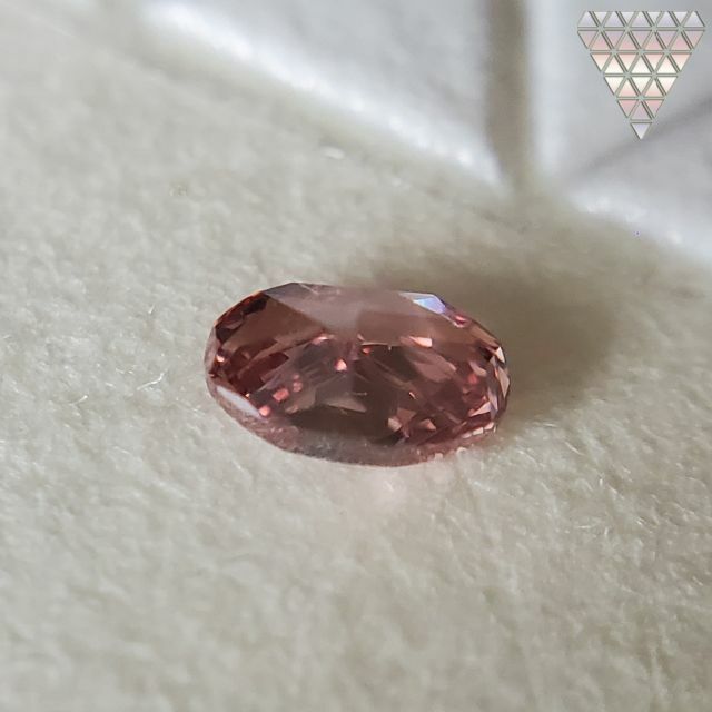 0.084 ct FANCY DEEP PINK 天然 ダイヤモンド レディースのアクセサリー(リング(指輪))の商品写真