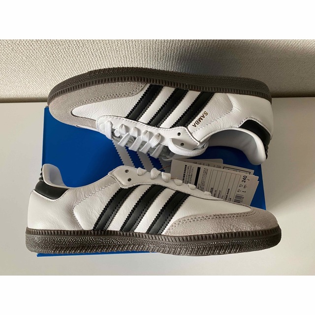 24cm Adidas Samba OG Cloud White サンバ