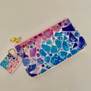マーメーラグーン 壁画 PVCポーチ オーロラPVC(ポーチ)