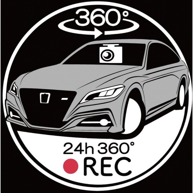 どんな車も作成可 クラウン 300系　アスリート　ドライブレコーダー　ステッカー 自動車/バイクの自動車(車外アクセサリ)の商品写真